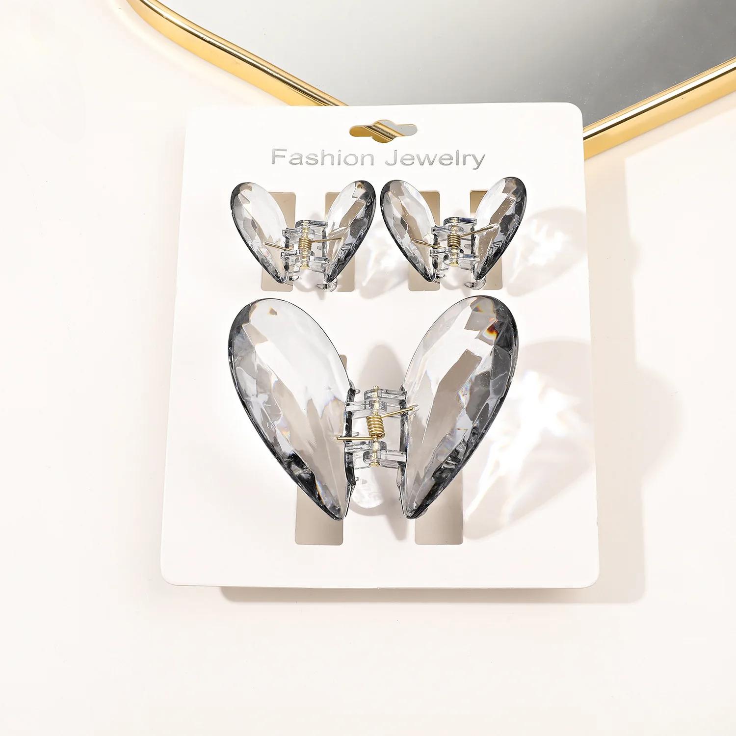 

3 шт. красочные бабочки заколки для волос для женщин прозрачные большие заколки для волос заколки для девочек заколки акриловые аксессуары для волос