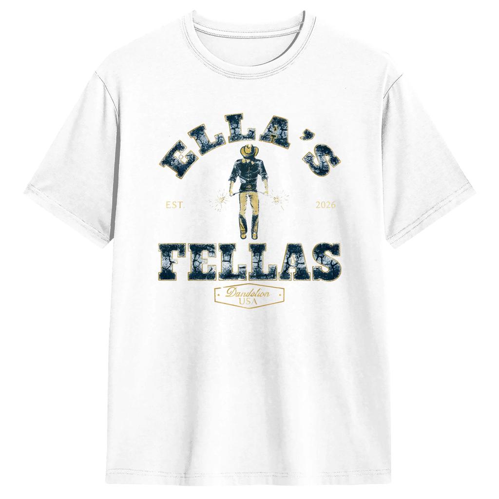Ella Fellas Club T Shirt Unisexs Vintage TShirts Beach Crew Neck Harajuku Tee Shirt Hot Sale Oversized Tops