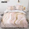 Simple Marbling  Bedding Sets European and American Style Duvet Cover Luxury Comforter Geometry for Women Teens Room Decorations
