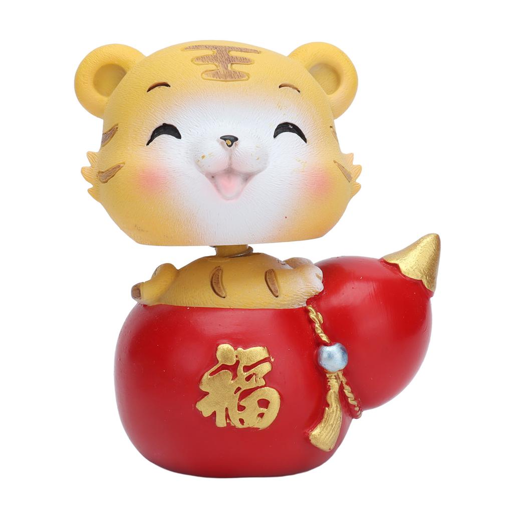 Tiger Ornament Premium Resin Cute Exquisite Bright Colors  Wide Application Tiger Toy