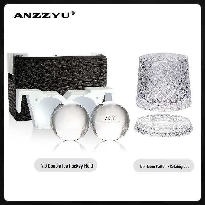 Qiwei Transparent Whiskey Ice Ball Maker