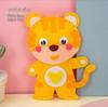 DIY Cartoon Doll Kit: Non-Woven Fabric Crafts for Kids 3-6 Years