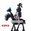 Skeleton Soldier Army King Knight Undead Horse Warrior Bricks Building Block Ringwraith Saddle Roman Soldiers Sword Waffen Toys