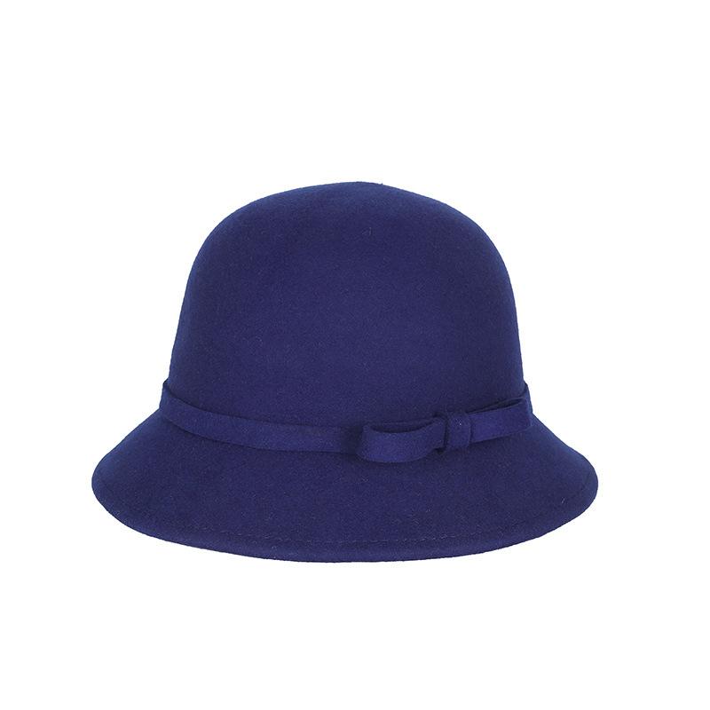 2025 Women’s Pure Wool Felted Cloche Hat Winter Warm Bowl Cut Bucket Cap for Outdoor Chic Autumn Winter Fashion