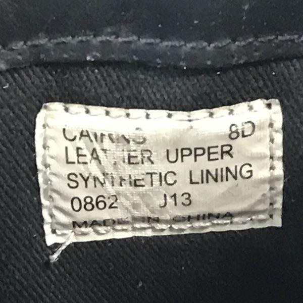 POLO RALPH LAUREN Kožené střední boty 8 25.5-26.0 Černé Boční zip Šněrovací(POUŽITÝ)