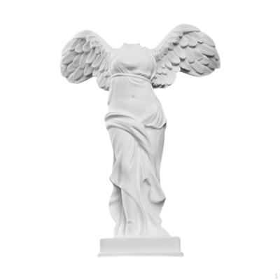 Geflügelte Siegesgöttin Statue Schreibtischfigur Mittelstück Geschenk Ornament Harzskulptur Griechische Göttin Figur