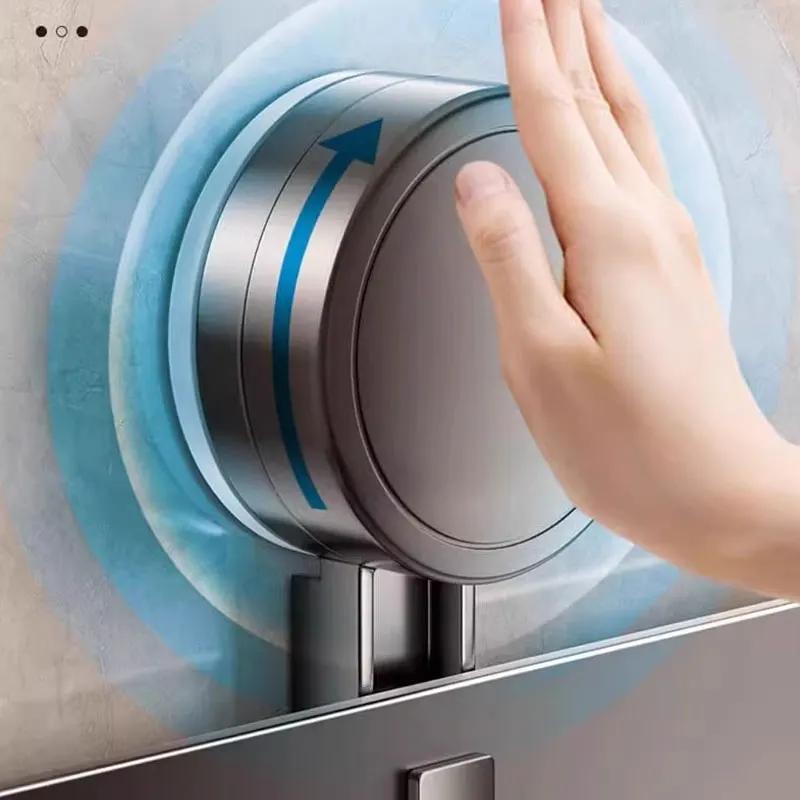 30/40/50cm Suction cup storage rack bathroom wall mounted non perforated bathroom towel rack multifunctional storage rack