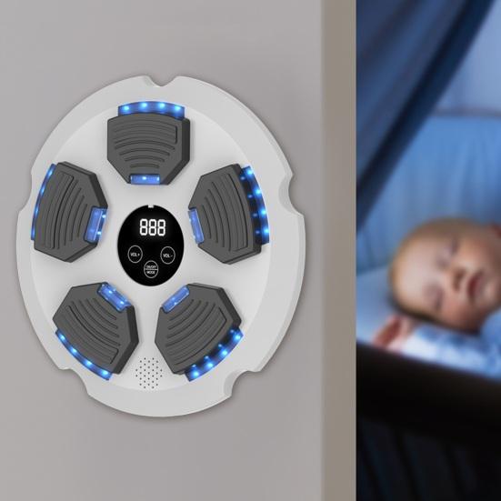 Musikkboksemaskin Veggmontert Bluetooth-kompatibel Elektronisk Smart LED-boksing Trening Stansepute Hjemmetreningsutstyr