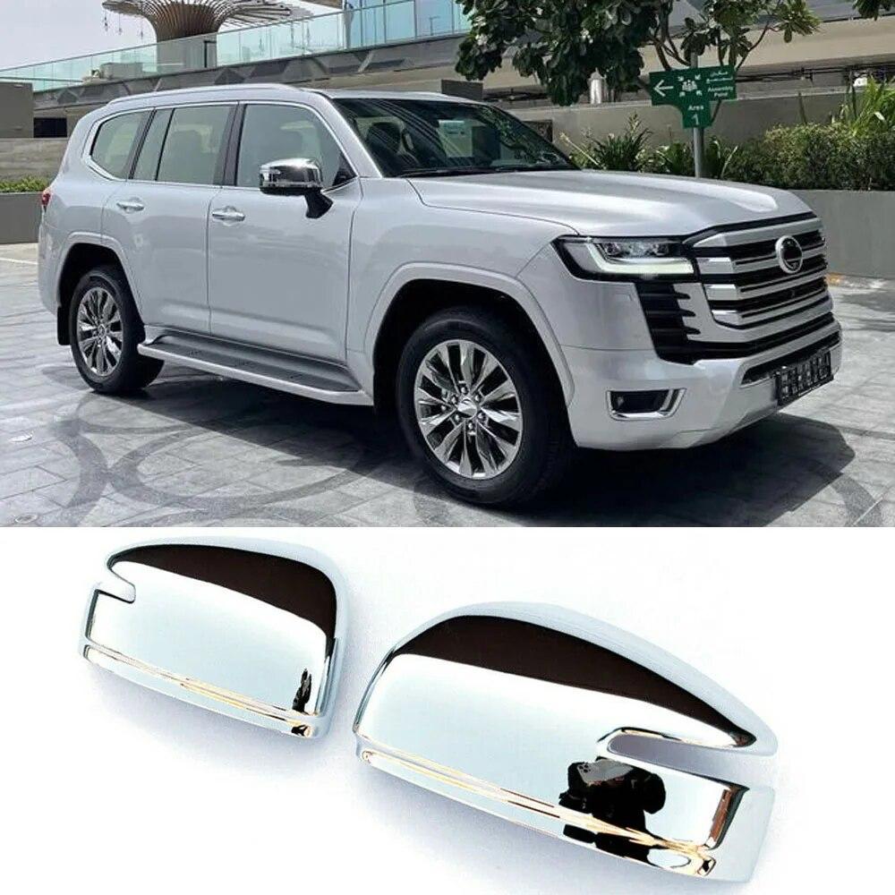 

Для Toyota Land Cruiser LC300 2022-2023 хромированная крышка зеркала заднего вида, накладка, автомобильные аксессуары Chrome