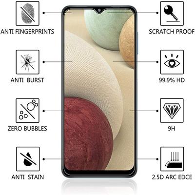 9H gehärtetes Glas für SAMSUNG Galaxy A12 A125 SM A125F Displayschutzfolie Schutzglas für SAMSUNG A 12 125 125F SM-A125F gehärteter Film HD-Film