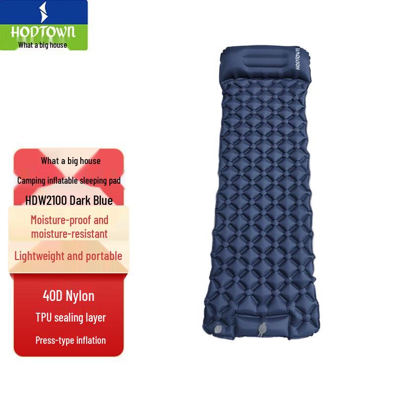 

He Da Wu Camping Inflatable Sleeping Mat with Double-Sided Sleeping Bag