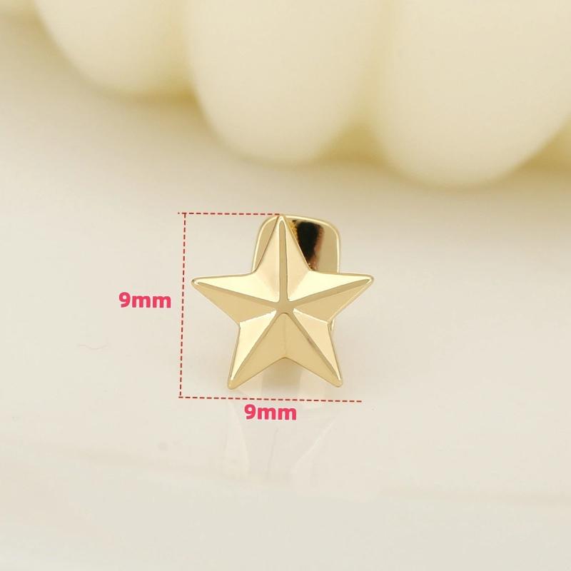 Pentagram Star Teeth Grillz Hip Hop Gold Silver Color Tooth Caps For Women Men Jewelry