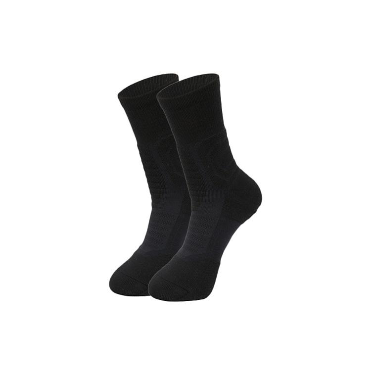 Air Jordan Ultimate Flight 2.0 Flying Man Logo Basketball Training Mid Tops Socks Black Men s SX5855-011 S