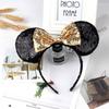 Sparkling Bow Headband for Adults and Children for Princess Photo Shoots and Amusement Park Hair Accessories