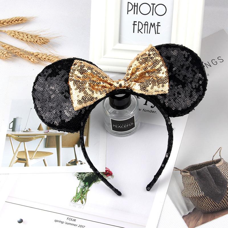 Sparkling Bow Headband for Adults and Children for Princess Photo Shoots and Amusement Park Hair Accessories