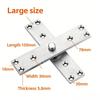 2Pcs Reliable 360 Degree Rotating Door Hinges Constructed From Corrosion Resistant Material For Solid Entrances