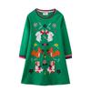 Embroidered Long Sleeve Dress for Girls - European & American Style
