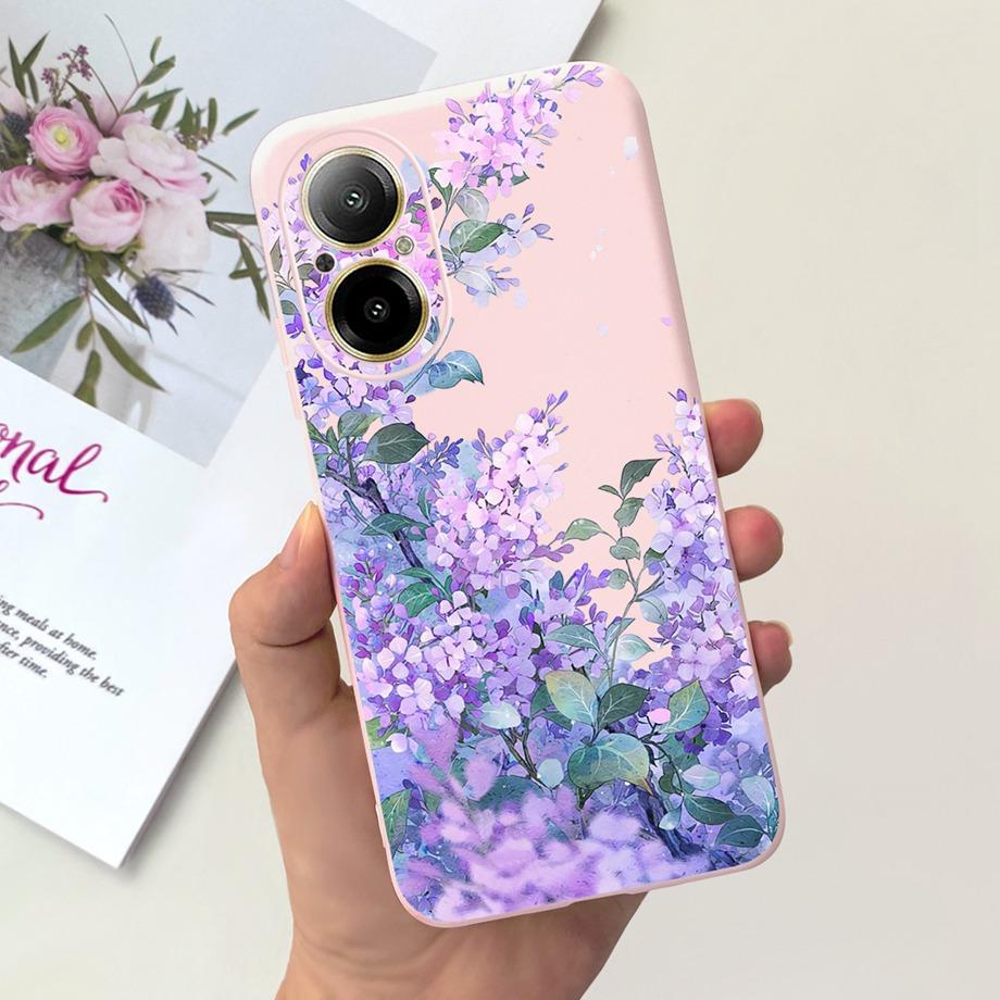 Hülle Für Oppo Realme C67 4G RMX389 Handyhüllen Schwarze Katze Mondnacht Weiches Silikon Stoßfeste Rückabdeckung Für RealmeC67 4G Funda