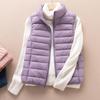 Lightweight Womens V-Neck Duck Down Vest Slim Fit Sleeveless Puffer Layering Fall 2026