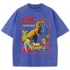 Dinosaurierbaby-Diebstahl Gefangen Angespült Retro T-Shirts Baumwolle Lässig Kurzarm Mode Atmungsaktiv Locker Übergröße T-Shirt