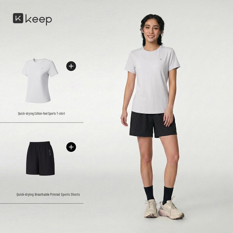 Keep Women's Summer Performance Short Sleeve & Shorts Set
