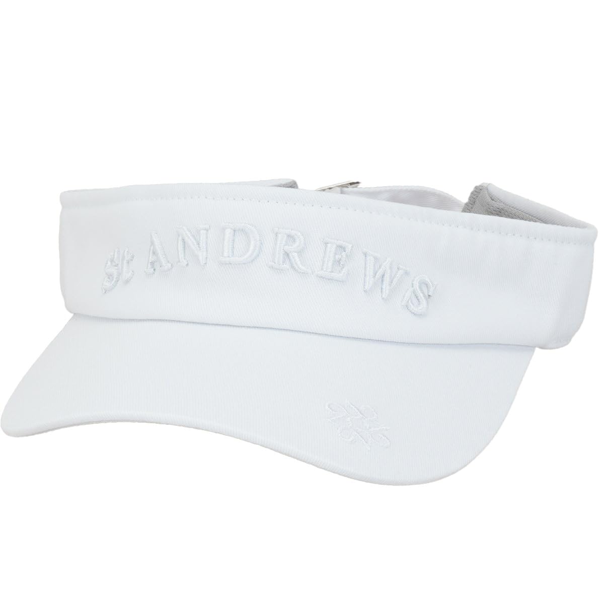 

Unisex sun visor size Golf hat FR [St. Andrews] (twill logo, adjustable) / / 042-4287852 030_White