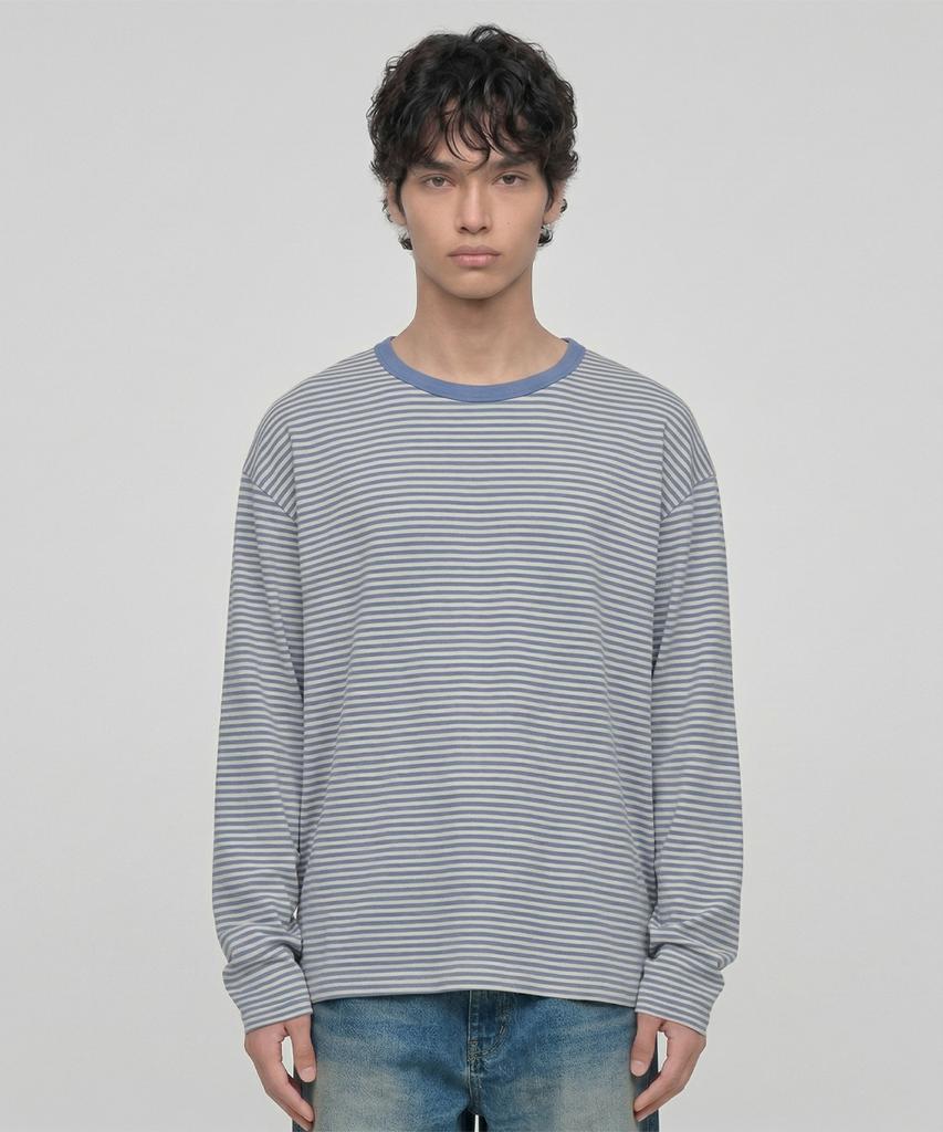 Vault Dusty Stripe Long Sleeve (Sky Blue)