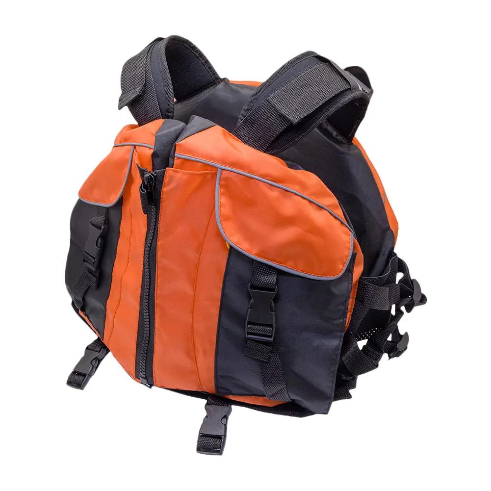 

Adjustable Swimming Life Vest Portable Swim Jacket Water Sports Safety Vest for Snorkeling Swimming Kayaking Boating помаранчевий
