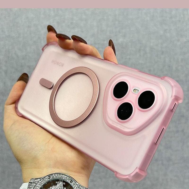 For Honor400Lite Case Airbag Shockproof Magnetic Wireless Charging Case For Honor 400 300 200 100 90 80 70 60 Pro Clear Cover