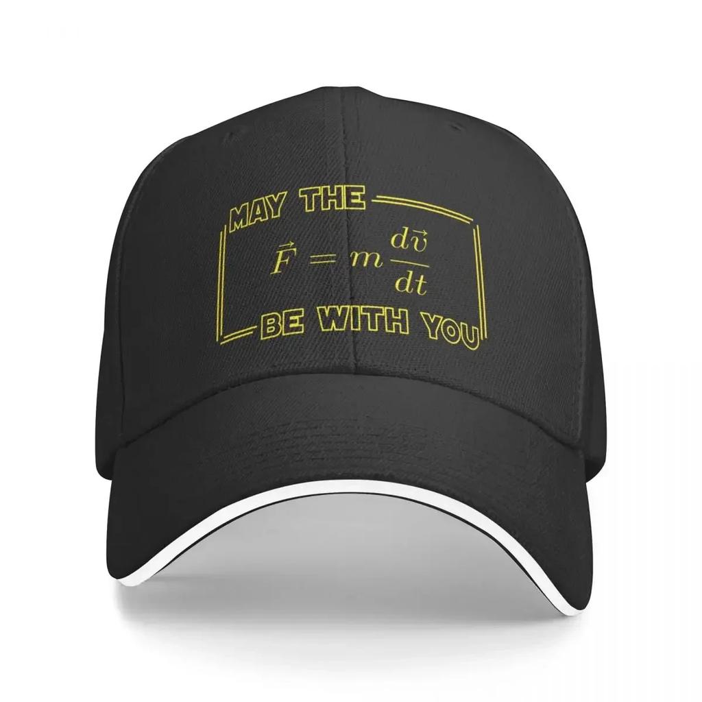 May The Force Be With You Physics Equation Geek Humor Baseball Cap Trucker Cap Hat Unisex Luxury Girl'S Hats Unisex's
