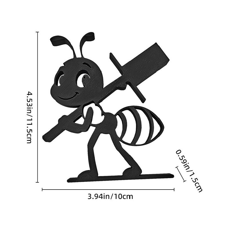New Multi-Functional Ant-Shaped Tissue Holder, Creative Decorative Item Suitable for Bathrooms and Living Rooms