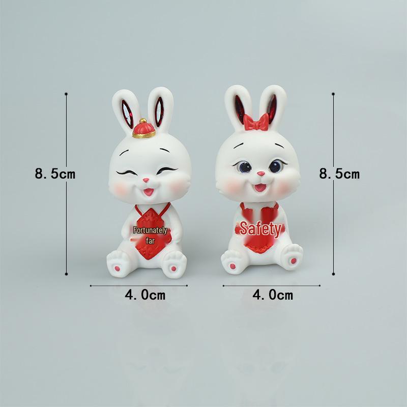 

Chinese Style Cute Cartoon Car Dashboard Ornaments – Shake Head Interior Console Accessories As shown