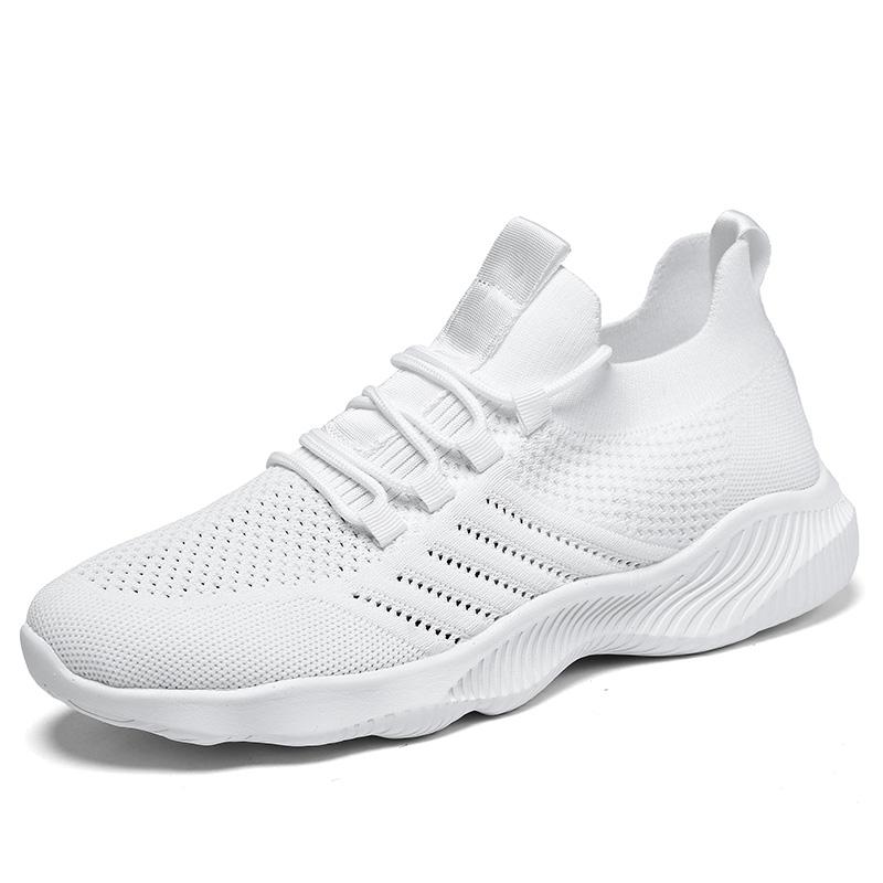 Summer Men Shoes White Mesh Sneakers Breathable Running Shoes Fashion Casual Walking Shoes Zapatillas Hombre Plus Size Footwear