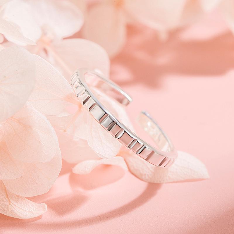 2023 Регулируемое Корейский Стиль Волна Дизайн Уникальное Кольцо на Указательный Палец Open Adjustable