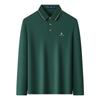 MONTAGUT Herren 100% Baumwolle Langarm-Poloshirt