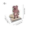 Creative and Funny Wooden Cartoon Animal Vertical Bathroom Entrance Countertop. Bathroom Personalized Roll of Toilet Paper Holder.