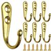 1/20pcs Vintage Hooks Small Antique Wall Hanger Curved Buckle Horn Lock Clasp Hook For Wooden Jewelry Box Furniture Home Decor