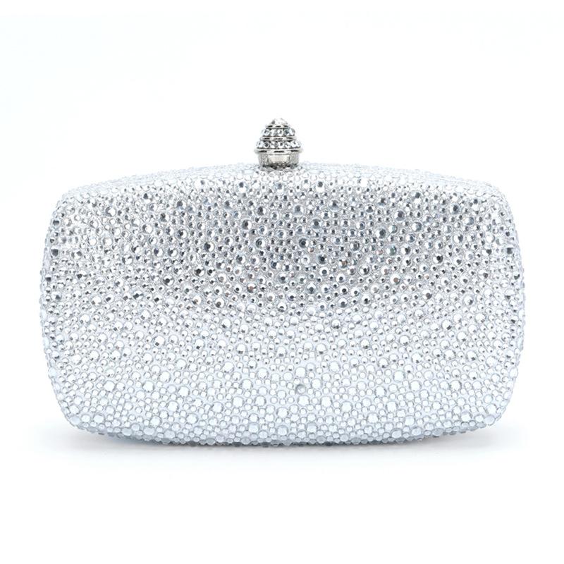 Evening Clutch Bags Green Bridal Clutches Bags Crystal Bridal Stones Purse Lady Party Wedding Rhinestone Women Shoulder Handbag