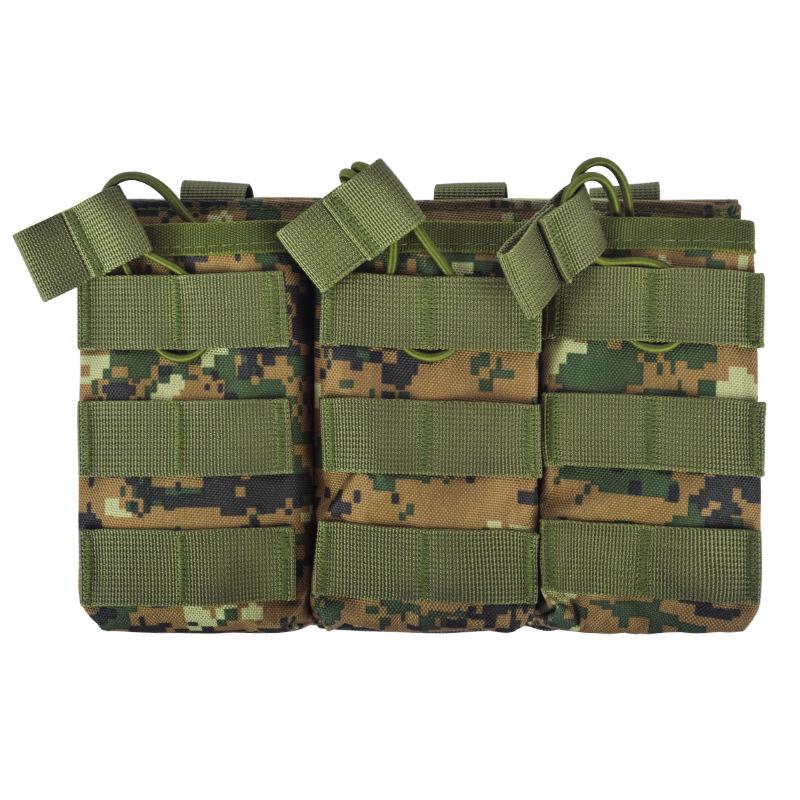 Military Fan Tactical Vest Molle Triple Pouch - Multifunctional Accessory & M4 Magazine Pouch