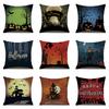 Halloween Linen Pillow Cover Printed Pillow Cover