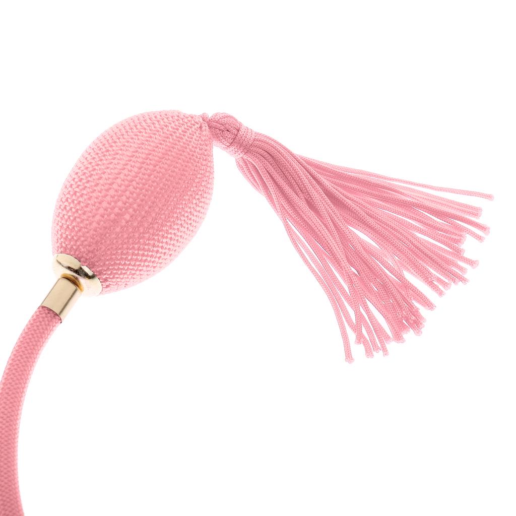 Vintage Perfume Bottle Tube with Spray Atomizer Bulb 18mm White