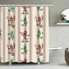 Hot Spicy Peppers Bathroom Curtains Waterproof Fabric Cartoon Style Modern Design Custom Made Shower Curtain Set for Home Decor.