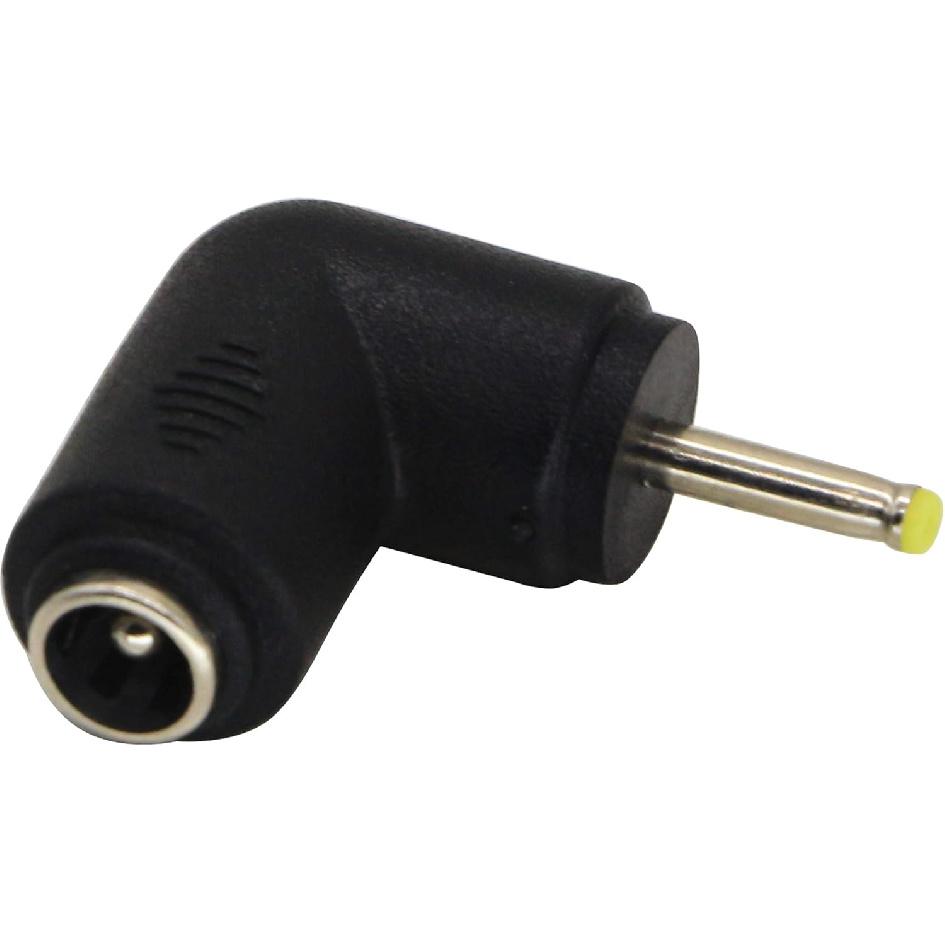 zdyCGTime DC2.5x0.7mm Male 90 Degree Angle to DC5.5x2.1mm Female Adapter5 Volt DC Barrel Power Jack Charging Cable Connector for Tablet, Electronic