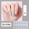 Glitter Nail Polish Strips with File Easy Apply Remove Self Adhesive Women Full Nail Sticker Home Manicure DIY Nail Art Decoration Wrap
