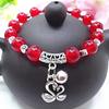 Red Agate Crystal Beaded Bracelet for Women - Handcrafted Couple Jewelry
