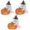 50Pcs/Lot Ghost Pumpkin Diy Halloween Gift Candy Paper Cards Lollipop Cards