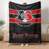 Name Custom Santa Cruz Print Flannel Blanket High Quality Warm Comfortable Cover for All Seasons Perfect for Gifts Home Decor