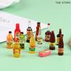 5Pcs Miniature Dollhouse Kitchen Condiment Oil Vinegar Soy Sauce Detergent Model For Dollhouse Accessories Decoration