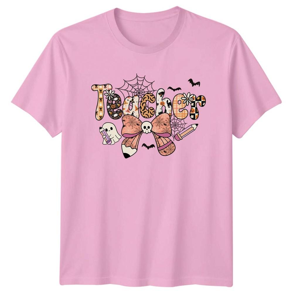 Teacher Unisexs TShirt Halloween Teacher Teaching Halloween Gift For Her