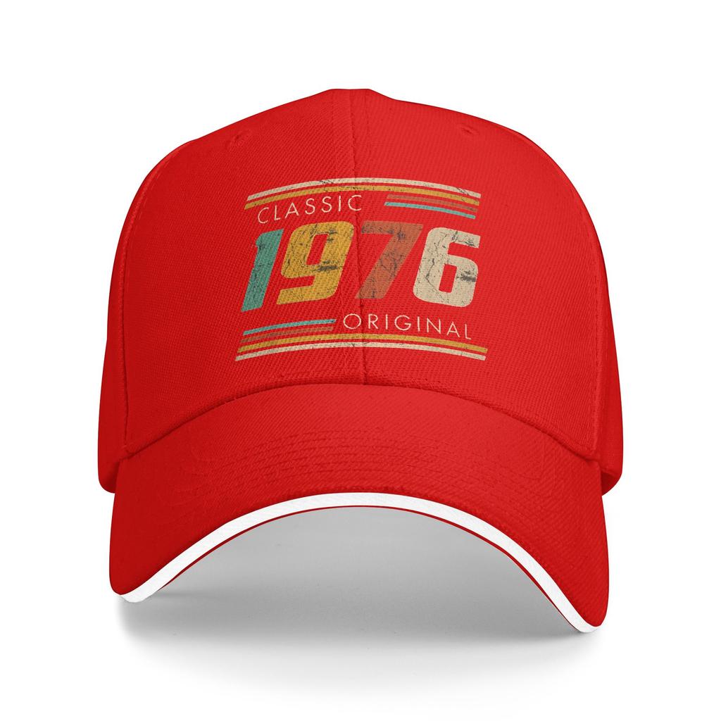 50th Birthday Classic 1976 Original Casual Baseball Cap Hiking Trucker Hat Summer SunProof Unisex Men Streetwear Baseball Caps